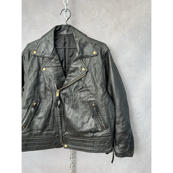 Vintage Langlitz Leather Motorcycle Rider‎ Jacket Talon Zipper Size 48 - Picture 3 of 16